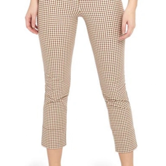 Theory | Women's Skinny Legging in Grid Stretch Cotton Blend - Picture 3 of 5